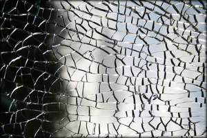 borken glass repair